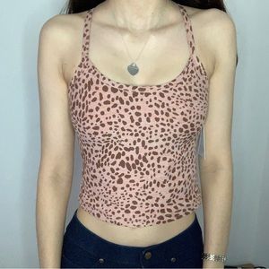 Beyond Yoga Cheetah Print Slim Racerback Tank